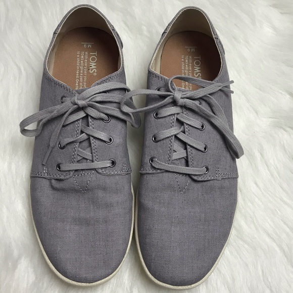 Toms Other - Toms men’s grey canvas casual sneakers 9